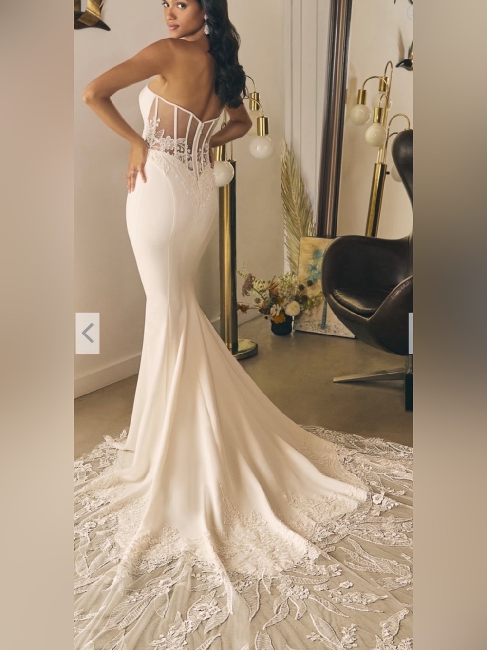 Beloved by Casablanca “June” BL405 Wedding Dress Size 2 Never Worn